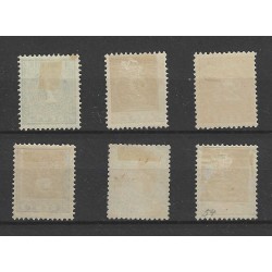 Dutch East Indies 17-22 Numeral MH/unused  CV 100 €