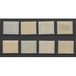 Dutch East Indies 40-47 Numeral MH/unused  CV 45 €
