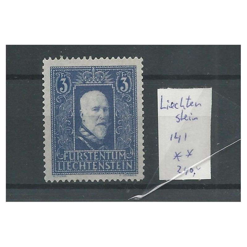 Liechtenstein 141 Fürst Franz I  MNH CV 280 €