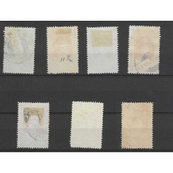 Dutch East Indies  160-166 Wilhelmina  1923 set VFU/used  CV 225 €