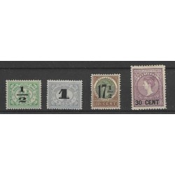 Dutch East Indies  138-141 Emergency issue  MH/unused  CV 11,5 €