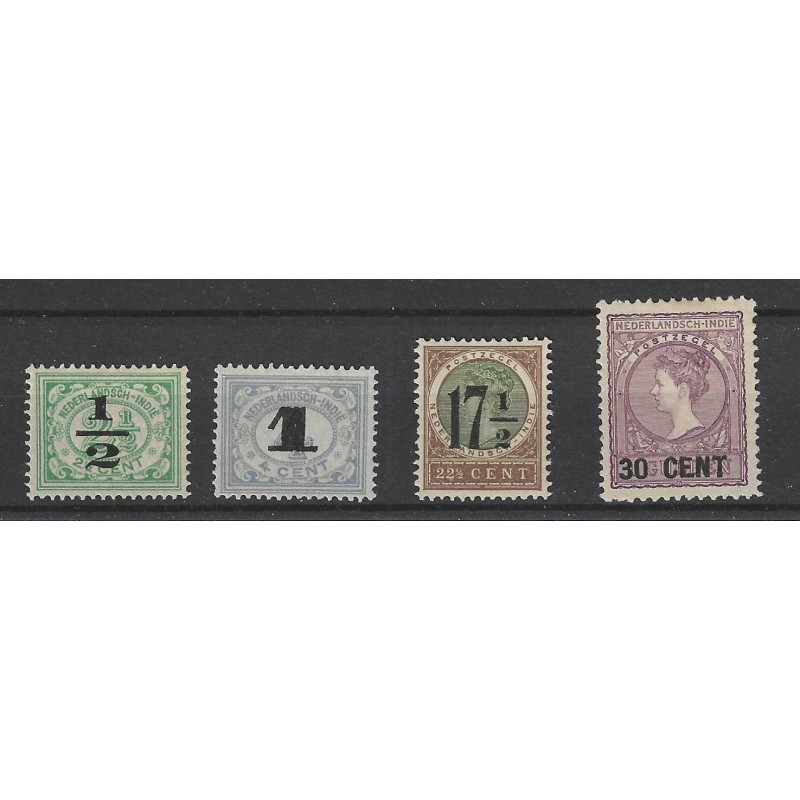 Dutch East Indies  138-141 Emergency issue  MH/unused  CV 11,5 €
