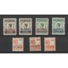 Dutch East Indies  142-148 provisional issue  MH/unused  CV 28 €