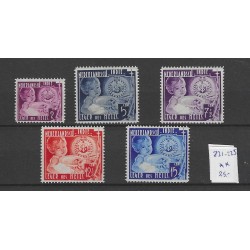 Dutch East Indies  221-225 Leger des Heils  MNH  CV 25 €