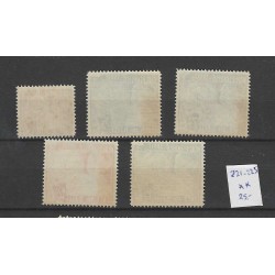 Dutch East Indies  221-225 Leger des Heils  MNH  CV 25 €
