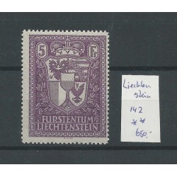 Liechtenstein 142 Landeswappen MNH CV 750 €