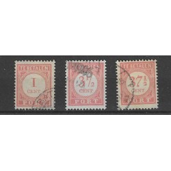 Dutch East Indies  P23, P25, P34  VFU/used CV 95 €