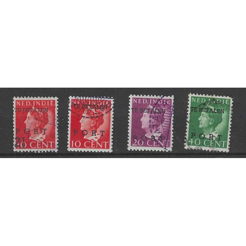 Ned. Indie  P49-52  hulpportzegels VFU/gebr CV 67.5 €