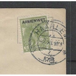 Netherlands D5 Official on gelopen cover binnen Haarlem 1918  CV 125++€