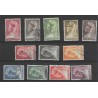 Curaçao 126-137 Wilhelmina VFU/used  CV 48 €