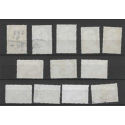 Curaçao 126-137 Wilhelmina VFU/used  CV 48 €