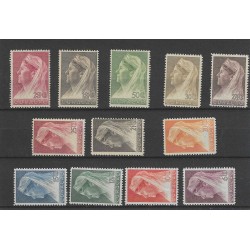 Curaçao 126-137 Wilhelmina MH/unused  CV 70 €