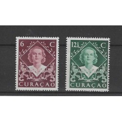 Curaçao 198-199 Wilhelmina MNH  CV 2 €