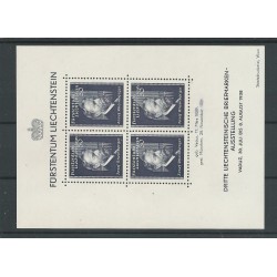 Liechtenstein BLOCK 3  Briefmarkenausstellung MNH/postfris  CV 80 €