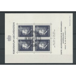 Liechtenstein BLOCK 3  Briefmarkenausstellung VFU/gebr  CV 30 €