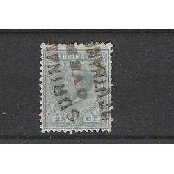 Suriname 10C Willem III  VFU/used CV 12+ €