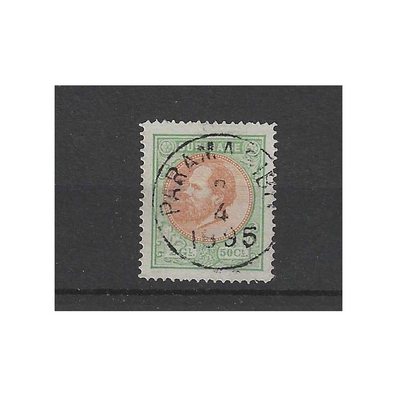 Suriname 13B  Willem III  VFU/gebr CV 85 €