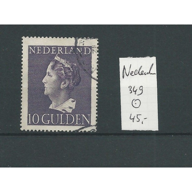 Nederland 349 Konijnenburg 10Gld  VFU/gebr  CV 45 €