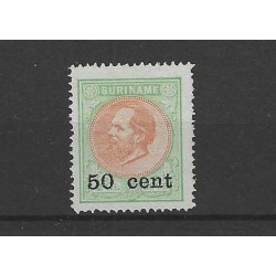 Suriname 40 Provisional issue MH/unused CV  170 €