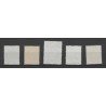 Suriname 60-64  Kroontjesopdrukken VFU/used CV  250 €