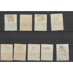Suriname 118-126 Wilhelmina VFU/used  CV  45 €