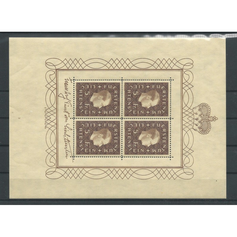 Liechtenstein 185 KLEINBOGEN  MH/unused  CV  200 €