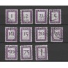 Suriname P36-46 Postage due  VFU/used CV 145 €