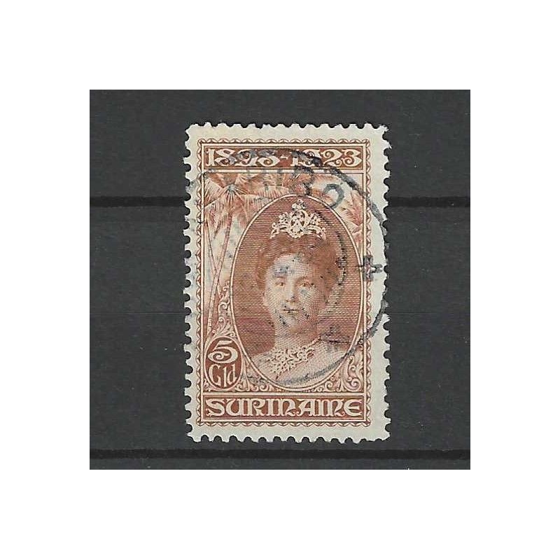 Suriname 110  Wilhelmina  5Gld  VFU/used  CV 290 €