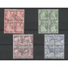 Netherlands R86-89 Child Welfare 1930 syncopated perforation blocks of 4 VFU/used  CV 150+ €