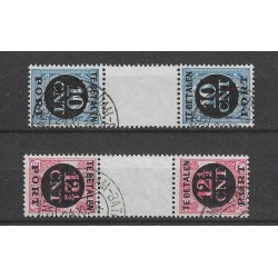 Netherlands P67a/b, P68a/b  KEERDRUKKEN POSTAGE DUE VFU/used  CV 1280 €