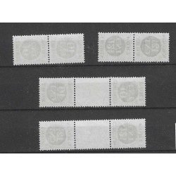 Netherlands P67a/b, P68a/b  KEERDRUKKEN POSTAGE DUE VFU/used  CV 1280 €