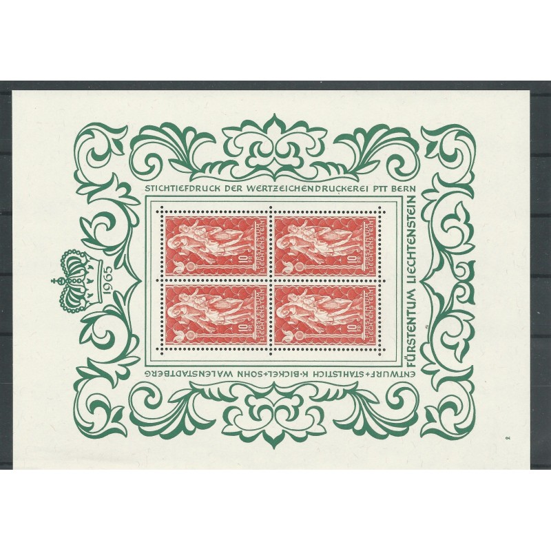 Liechtenstein 449 MADONNA in KLEINBOGEN MNH/postfris  CV  55 €