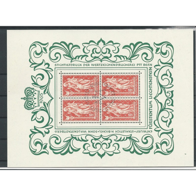 Liechtenstein 449 MADONNA in KLEINBOGEN VFU/used  CV  40 €