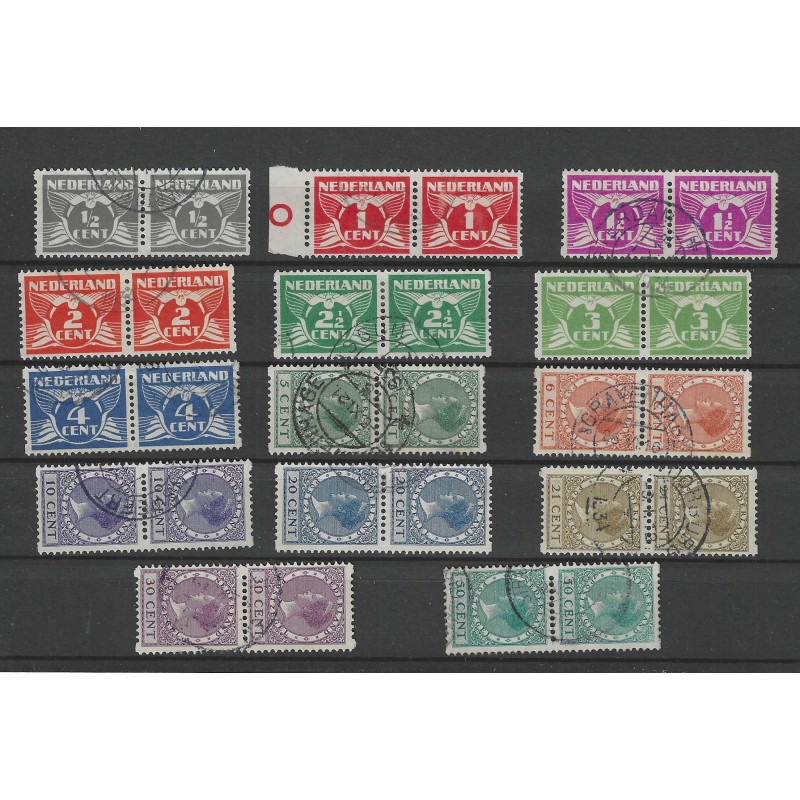 Netherlands R57-70 Corner syncopated perforation pairs VFU/used  CV 168 €