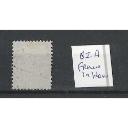 Netherlands 8I-A Willem III  "Franco-kastje" in blue VFU/used  CV 50+ €