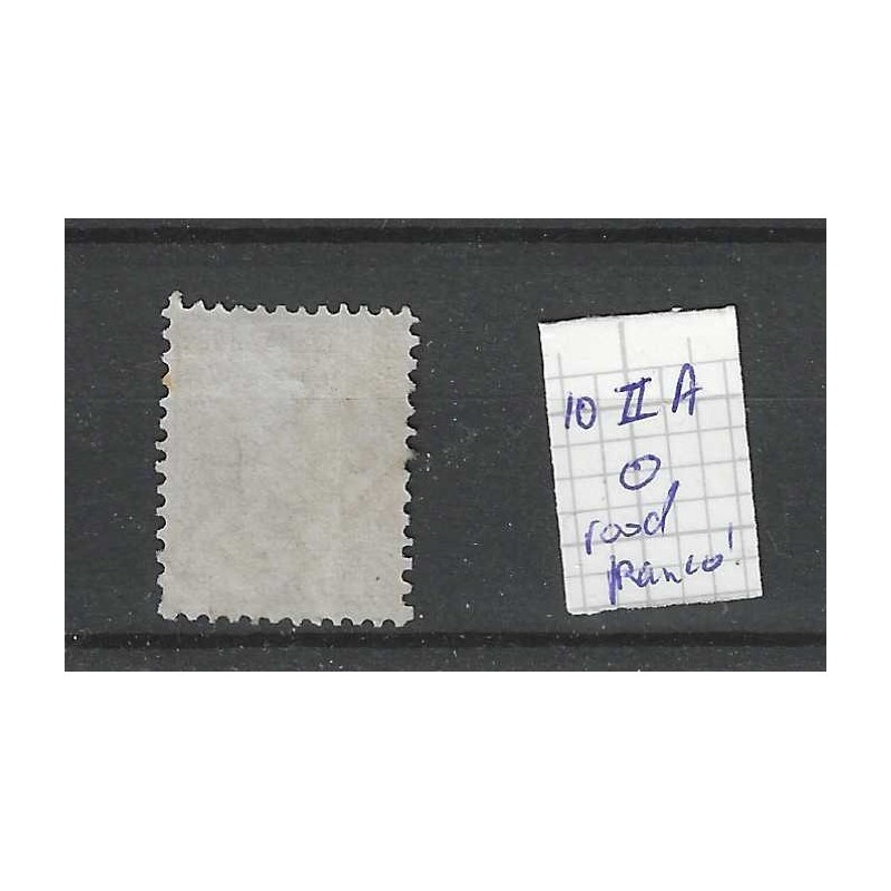 Netherlands 8II-A Willem III  "Franco-kastje" in red VFU/used  CV 50+ €