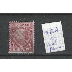 Netherlands 8II-A Willem III  "Franco-kastje" in red VFU/used  CV 50+ €