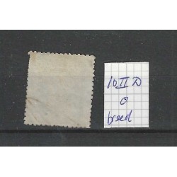 Netherlands 7II-D Willem III  "BREED"-zegel  VFU/used  CV 25+ €