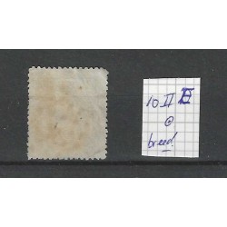 Netherlands 7II-E Willem III  "BREED"-zegel  VFU/used  CV 25+ €