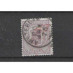 Netherlands 18 Wapenzegel with buitenlands cancel VFU/used  CV 100 €