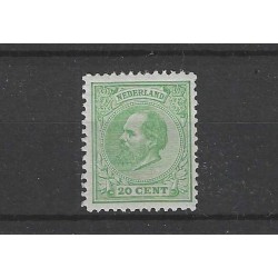 Netherlands 24H  Willem III  MH/unused  CV 880 €  Certificate Vleeming