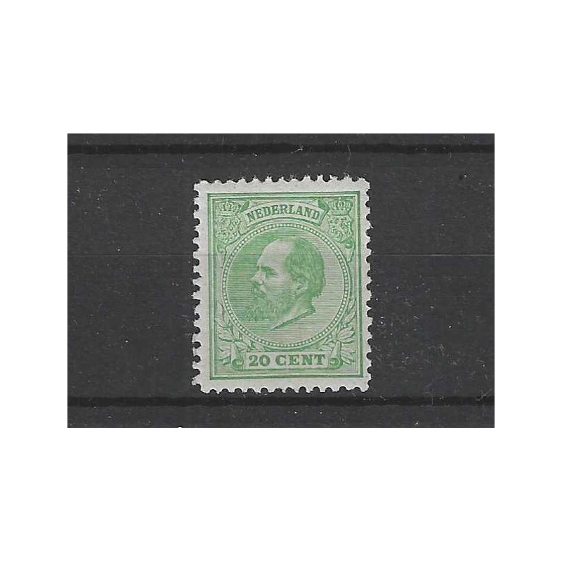 Netherlands 24H  Willem III  MH/unused  CV 880 €  Certificate Vleeming