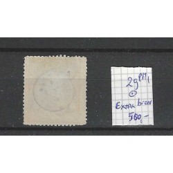 Netherlands 29A  Willem III breed zegel plaafout PM1 VFU/ used  CV 500 €
