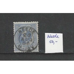 Nederland 19  Willem III  "NEEDE 1886" kleinrond VFU/ gebr  CV 50+ €