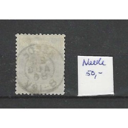 Nederland 19  Willem III  "NEEDE 1886" kleinrond VFU/ gebr  CV 50+ €