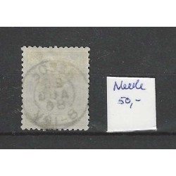 Netherlands 19  Willem III  "NEEDE 1886" small round cancel VFU/ used  CV 50+ €