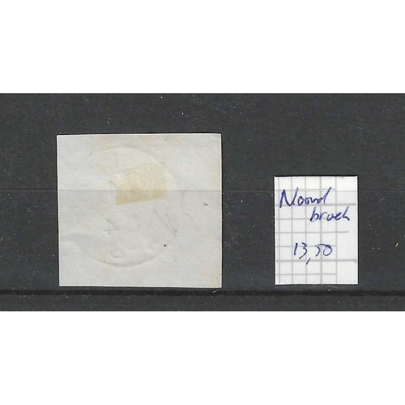 Nederland 19  Willem III  "NOORDBROEK 1884" kleinrond VFU/ gebr  CV 13,5+ €
