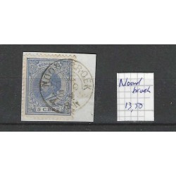 Netherlands 19  Willem III  "NOORDBROEK 1884" small round cancel VFU/ used  CV 13,5+ €