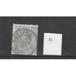 Netherlands 22  Willem III  "UTR:-ROTTERD-E 1879" small round cancel VFU/ used  CV 13+ €