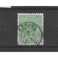 Netherlands 24  Willem III  "KEPPEL1883" small round cancel VFU/ used  CV 25+ €